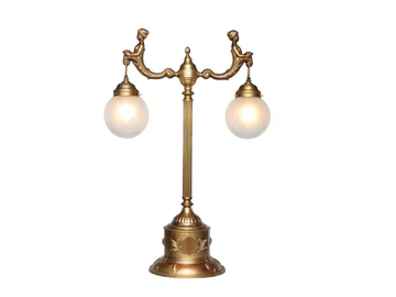 FORTUNA - Handmade brass table lamp by Patinas Lighting - view 2